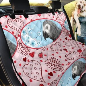 Cute African Grey Parrot Car Back Seat Cover Dog Car Seat Covers - f4d31745144f