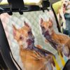 Cute American Pit Bull Terrier Design Car Back Seat Cover Dog Car Seat Covers - 7c0e08210ac2