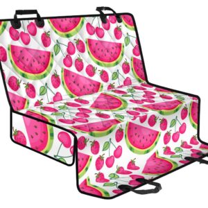 Cute Berry Watermelon Pattern Print Pet Car Back Seat Cover - 1b4dfa6c4df1