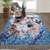 Cute Cats Love Flower Rug Sport Decor Gift Floor Decor Living Room Carpet Rug Area Rug - 8af9ce54a1db