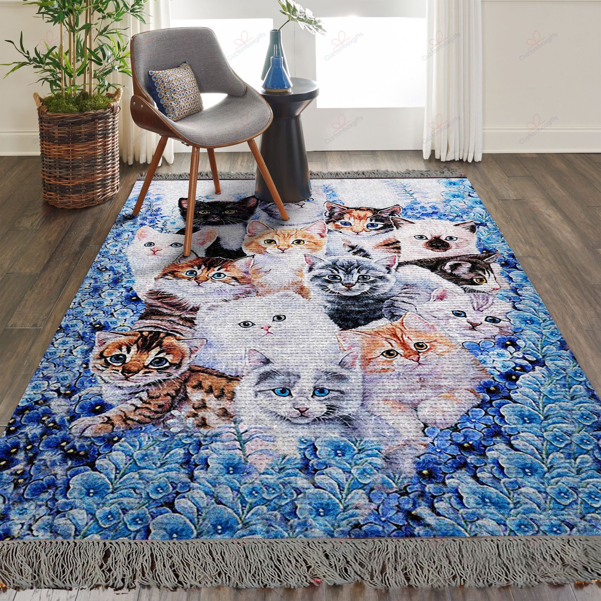Cute Cats Love Flower Rug Sport Decor Gift Floor Decor Living Room Carpet Rug Area Rug - 8af9ce54a1db Cute Cats Love Flower Rug Sport Decor Gift Floor Decor Living Room Carpet Rug Area Rug - 8af9ce54a1db