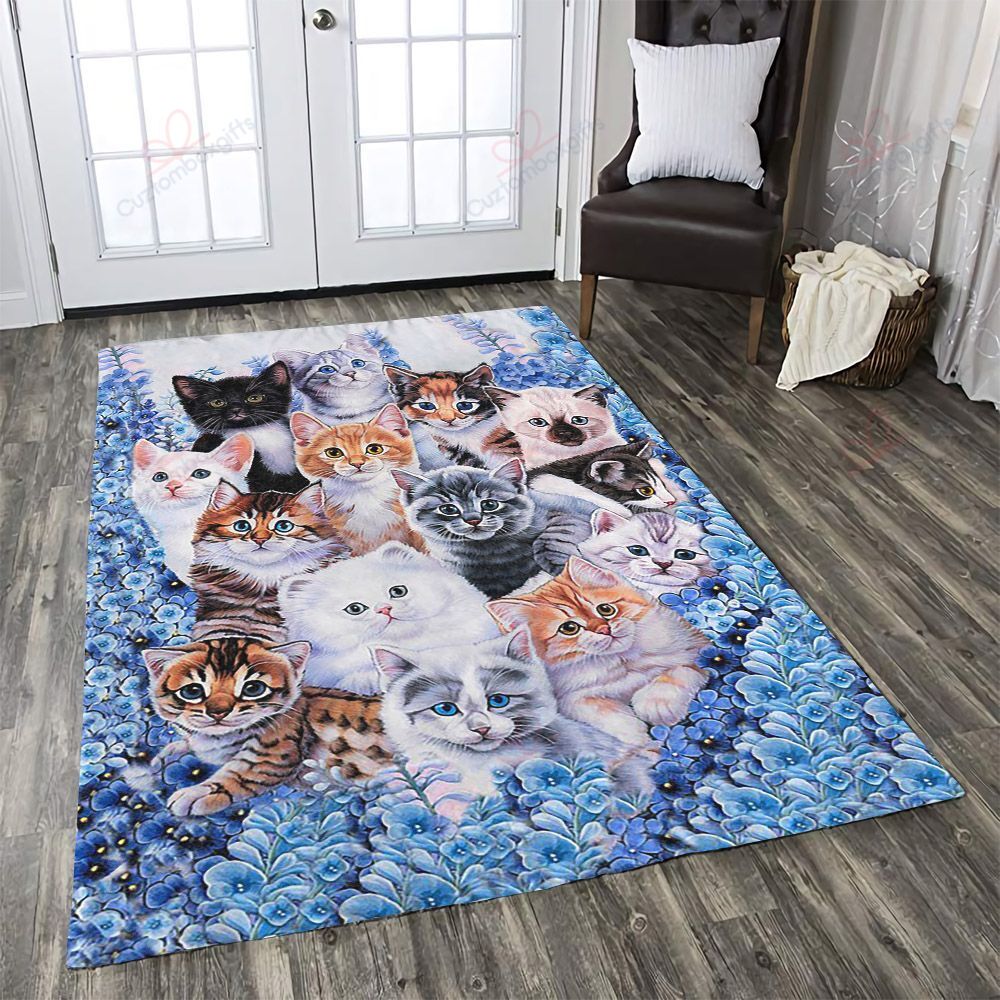 Cute Cats Love Flower Rug Sport Decor Gift Floor Decor Living Room Carpet Rug Area Rug - 107034036d0b Cute Cats Love Flower Rug Sport Decor Gift Floor Decor Living Room Carpet Rug Area Rug - 107034036d0b