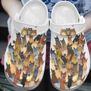 Cute Cats Personalized Clog Custom Crocs Comfortablefashion Style Comfortable For Women Men Kid Print 3D