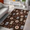 Cute Coffee Pattern Rug Sport Decor Gift Floor Decor Living Room Carpet Rug Area Rug - a2c1f21d37df