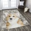 Cute Corgi Rug Sport Decor Gift Floor Decor Living Room Carpet Rug Area Rug - 9eec37fdedc6