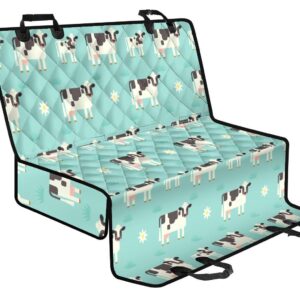 Cute Cow And Baby Cow Pattern Print Pet Car Back Seat Cover - db5859d51d4c