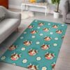 Cute Cow And Daisy Flower Pattern Rug Sport Decor Gift Floor Decor Living Room Carpet Rug Area Rug - f7aa6dcb60e6