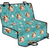 Cute Cow And Daisy Flower Pattern Print Pet Car Back Seat Cover - 01b740c8a9d8