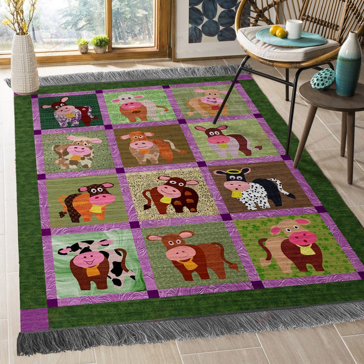 Cute Cow Rug Sport Decor Gift Floor Decor Living Room Carpet Rug Area Rug - 4d0589a4d179 Cute Cow Rug Sport Decor Gift Floor Decor Living Room Carpet Rug Area Rug - 4d0589a4d179