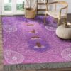 Cute Dachshund Sausage Dog Yoga Mandala Pattern Rug Sport Decor Gift Floor Decor Living Room Carpet Rug Area Rug - 25745d34c337