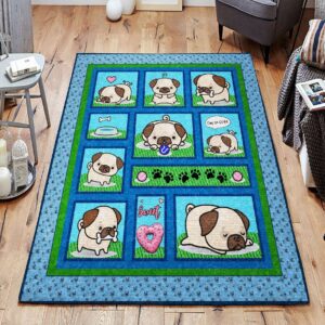 Cute Dog 02 Rug Sport Decor Gift Floor Decor Living Room Carpet Rug Area Rug - ad9a322f5306
