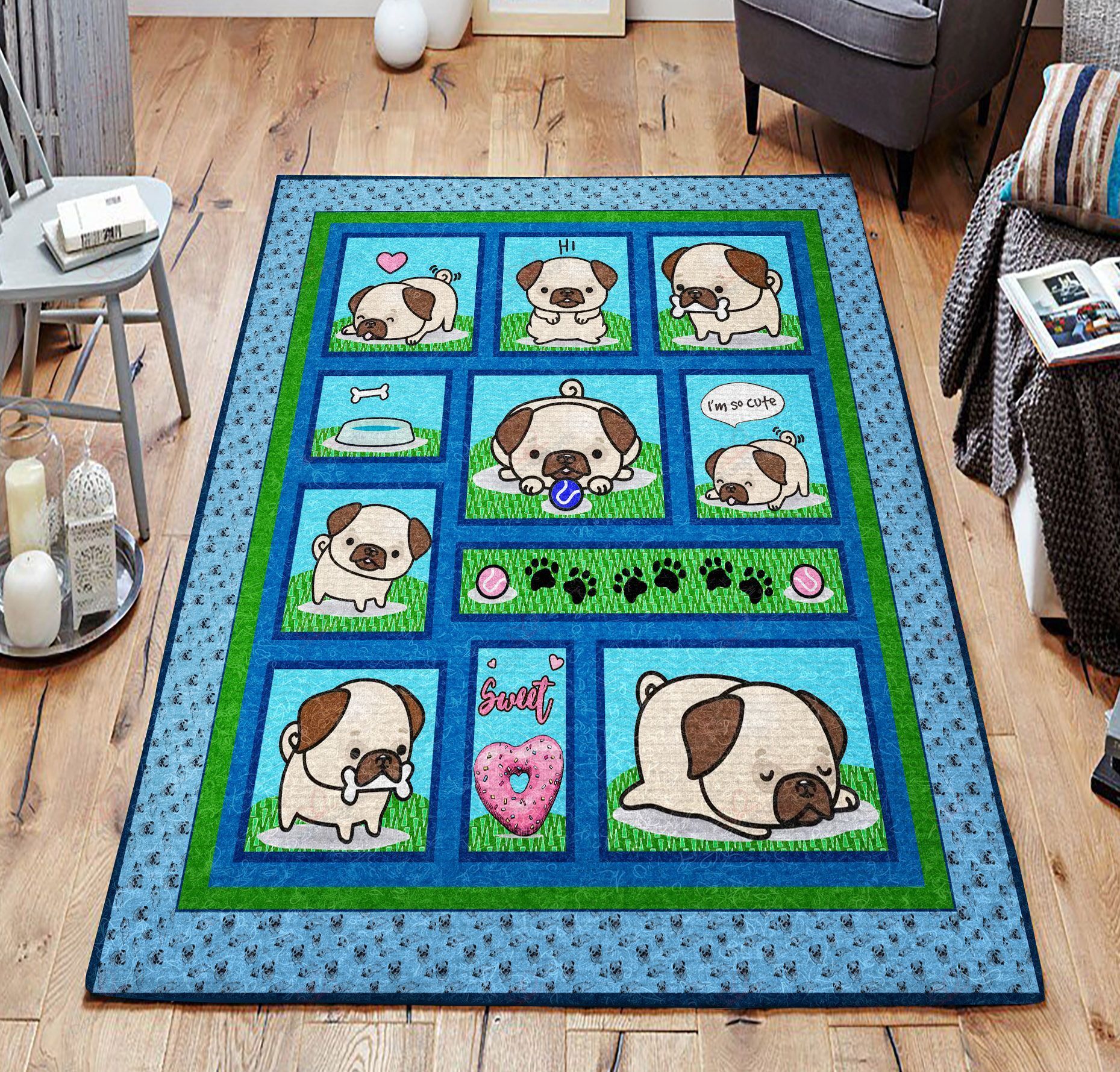 Cute Dog 02 Rug Sport Decor Gift Floor Decor Living Room Carpet Rug Area Rug - ad9a322f5306 Cute Dog 02 Rug Sport Decor Gift Floor Decor Living Room Carpet Rug Area Rug - ad9a322f5306