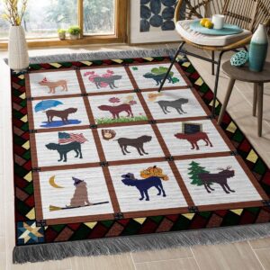 Cute Dog 13 Rug Sport Decor Gift Floor Decor Living Room Carpet Rug Area Rug - 9b0dd12a011f