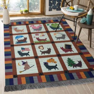 Cute Dog 18 Rug Sport Decor Gift Floor Decor Living Room Carpet Rug Area Rug - 616de17b8cff
