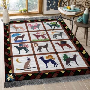 Cute Dog 19 Rug Sport Decor Gift Floor Decor Living Room Carpet Rug Area Rug - 79e8fd426943