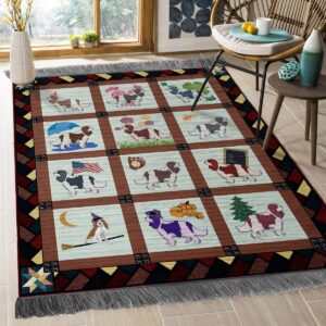 Cute Dog 21 Rug Sport Decor Gift Floor Decor Living Room Carpet Rug Area Rug - c4ebbc2da963
