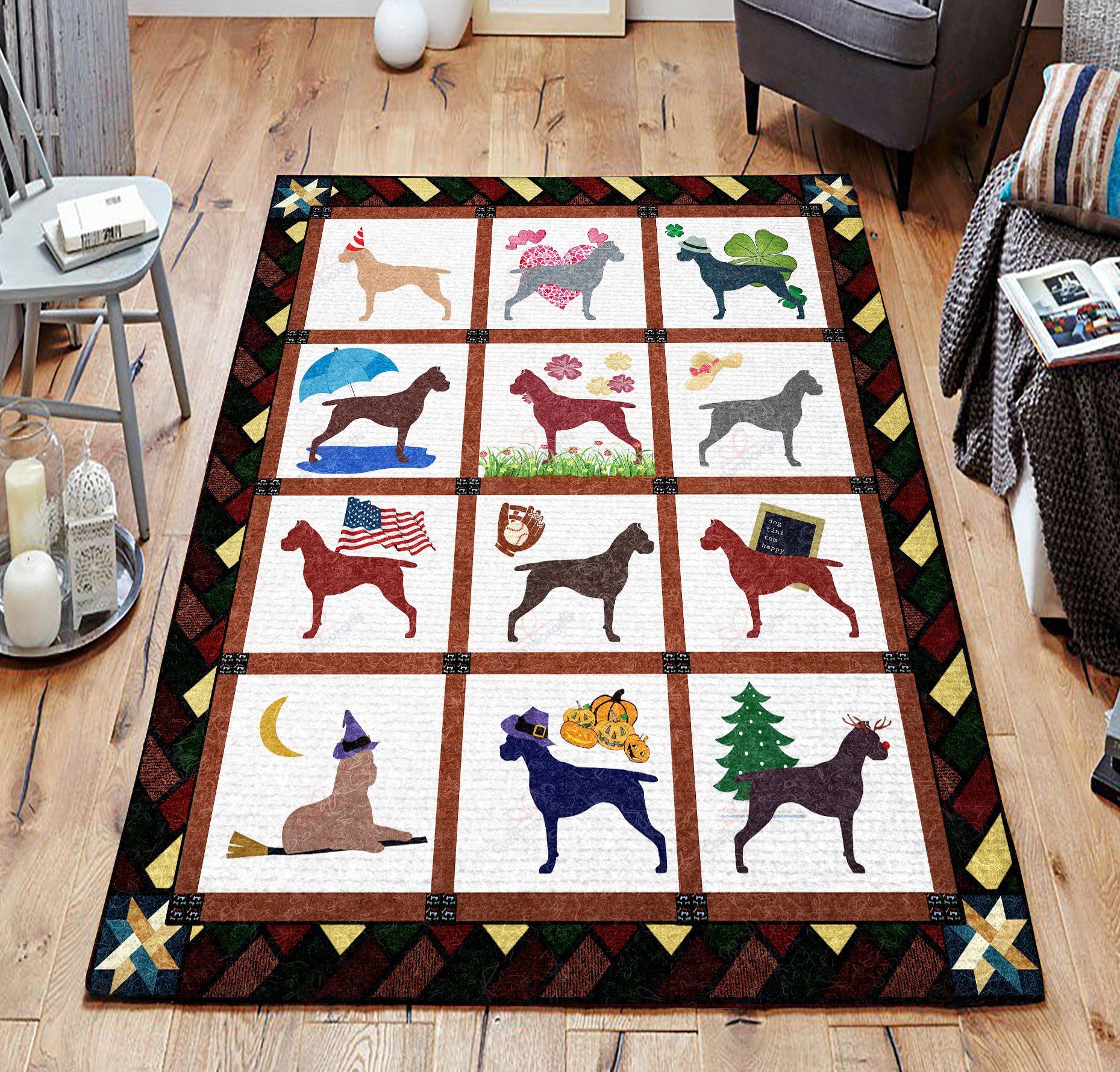 Cute Dog 25 Rug Sport Decor Gift Floor Decor Living Room Carpet Rug Area Rug - 816bf682f15e Cute Dog 25 Rug Sport Decor Gift Floor Decor Living Room Carpet Rug Area Rug - 816bf682f15e