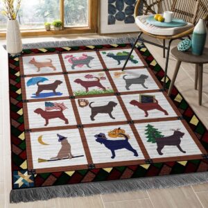 Cute Dog 26 Rug Sport Decor Gift Floor Decor Living Room Carpet Rug Area Rug - 9c366d9c987c