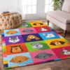 Cute Dog Faces Rug Sport Decor Gift Floor Decor Living Room Carpet Rug Area Rug - cc8dc96594a1