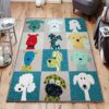 Cute Dogs Rug Sport Decor Gift Floor Decor Living Room Carpet Rug Area Rug - 1f685aacea05