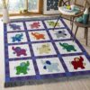 Cute Elephant Rug Sport Decor Gift Floor Decor Living Room Carpet Rug Area Rug - 2e5cb9745962