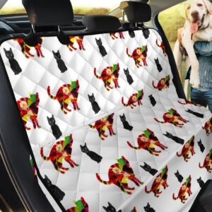 Cute Floral Cats Design Car Back Seat Cover Dog Car Seat Covers - 44cb36ae3dd4