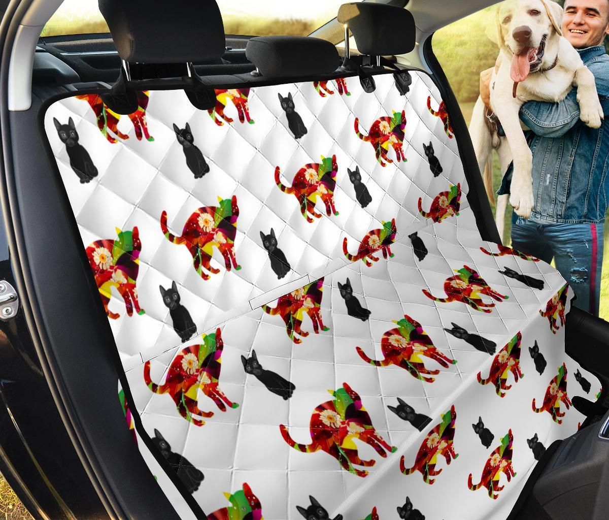 Cute Floral Cats Design Car Back Seat Cover Dog Car Seat Covers - 44cb36ae3dd4 Cute Floral Cats Design Car Back Seat Cover Dog Car Seat Covers - 44cb36ae3dd4