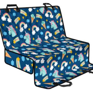 Cute Girly Unicorn Pattern Print Pet Car Back Seat Cover - 7fc96e36f26c