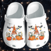 Cute Gnome Pumpkin Autume Halloween Crocs Clog Shoes Clog – Thanksgiving Crocs Clog Crocband Clog Birthday Gift For Boy Girl