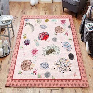 Cute Hedgehog Rug Sport Decor Gift Floor Decor Living Room Carpet Rug Area Rug - 0c6d296c6168