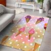 Cute Ice Cream Rug Sport Decor Gift Floor Decor Living Room Carpet Rug Area Rug - d52dec208780