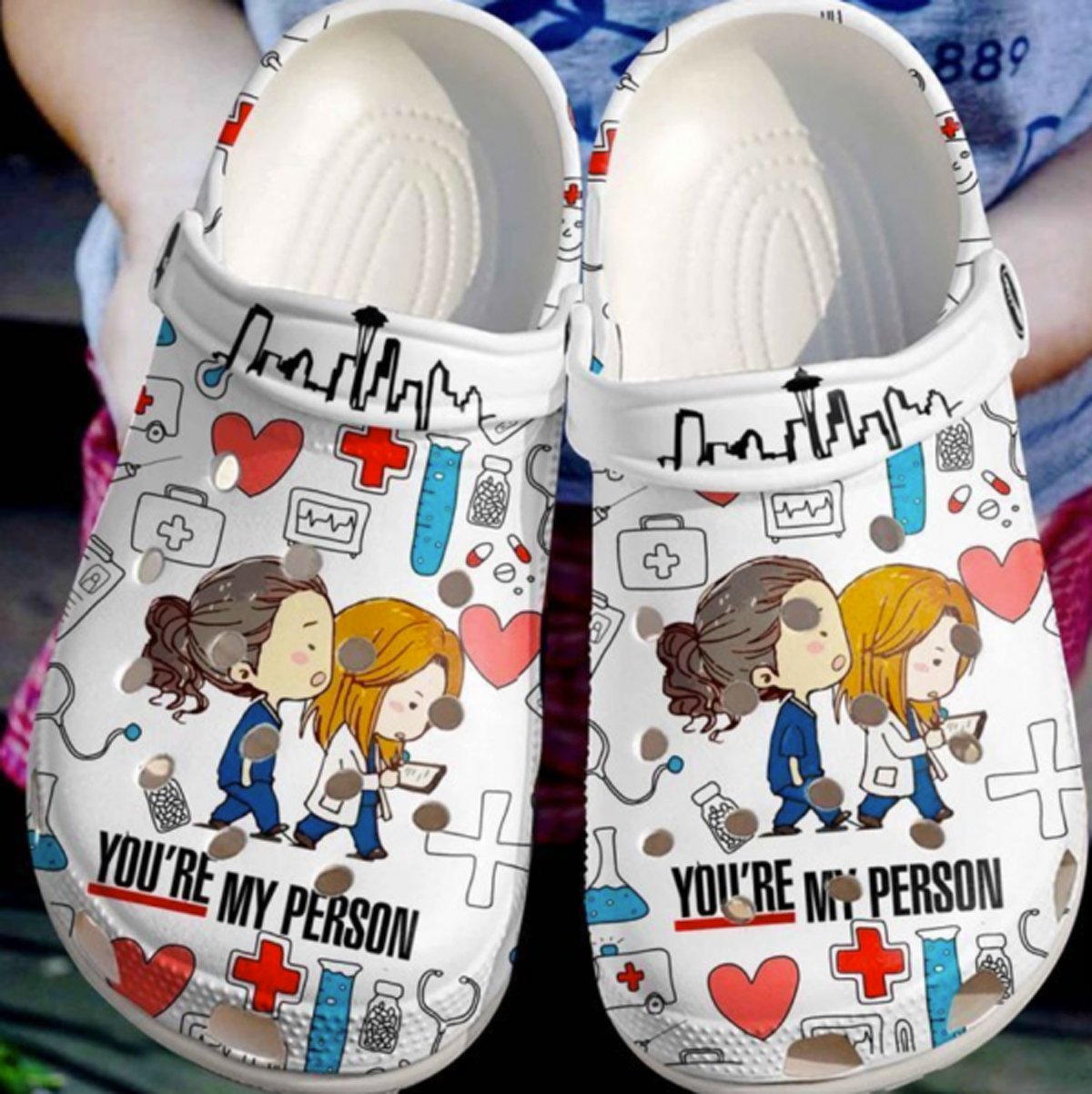 Cute Nurse Cartoon Crocs Clog Shoes – You Are My Person Shoes Crocbland Clog Birthday Gifts For Friends Cute Nurse Cartoon Crocs Clog Shoes – You Are My Person Shoes Crocbland Clog Birthday Gifts For Friends