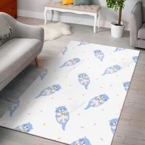 Cute Otter Pattern Rug Sport Decor Gift Floor Decor Living Room Carpet Rug Area Rug - 4c9baee65e22