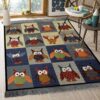 Cute Owl Rug Sport Decor Gift Floor Decor Living Room Carpet Rug Area Rug - 9a596f977558