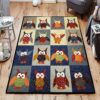 Cute Owl Rug Sport Decor Gift Floor Decor Living Room Carpet Rug Area Rug - 123b824a24f9