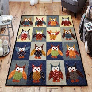 Cute Owl Rug Sport Decor Gift Floor Decor Living Room Carpet Rug Area Rug - 123b824a24f9