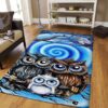 Cute Owls Family Rug Sport Decor Gift Floor Decor Living Room Carpet Rug Area Rug - 3b720ea94d13