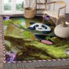 Cute Panda Rug Sport Decor Gift Floor Decor Living Room Carpet Rug Area Rug - 058b56e7a8e5