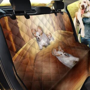 Cute Papillon Theme Car Back Seat Cover Dog Car Seat Covers - c0b50096e507