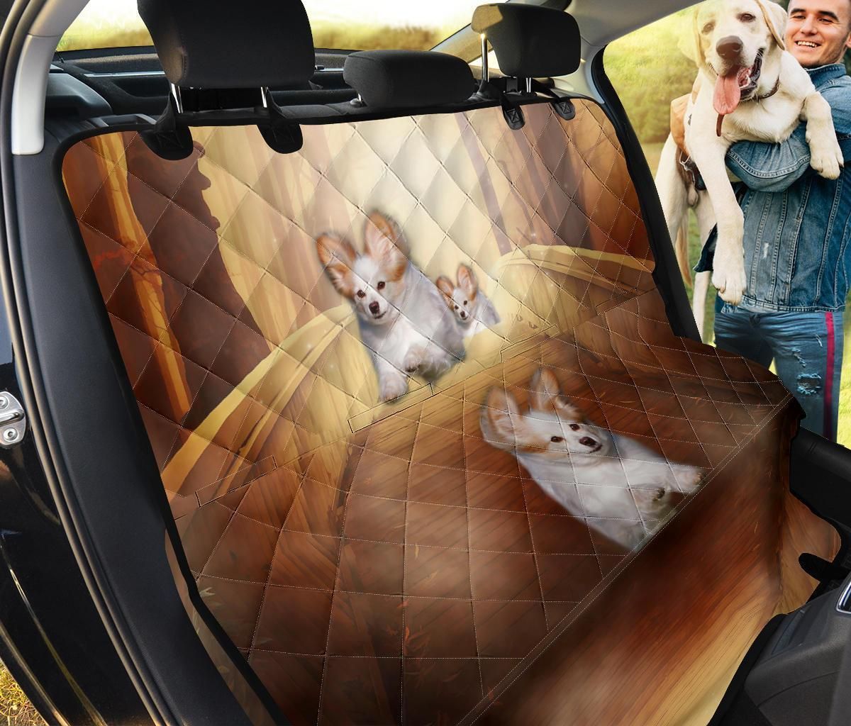 Cute Papillon Theme Car Back Seat Cover Dog Car Seat Covers - c0b50096e507 Cute Papillon Theme Car Back Seat Cover Dog Car Seat Covers - c0b50096e507