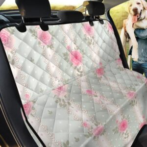Cute Pastel Color Rose Car Back Seat Cover Dog Car Seat Covers - 179437045b08