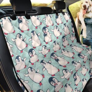 Cute Penguin Pattern Car Back Seat Cover Dog Car Seat Covers - d3fb1f3bb7d8