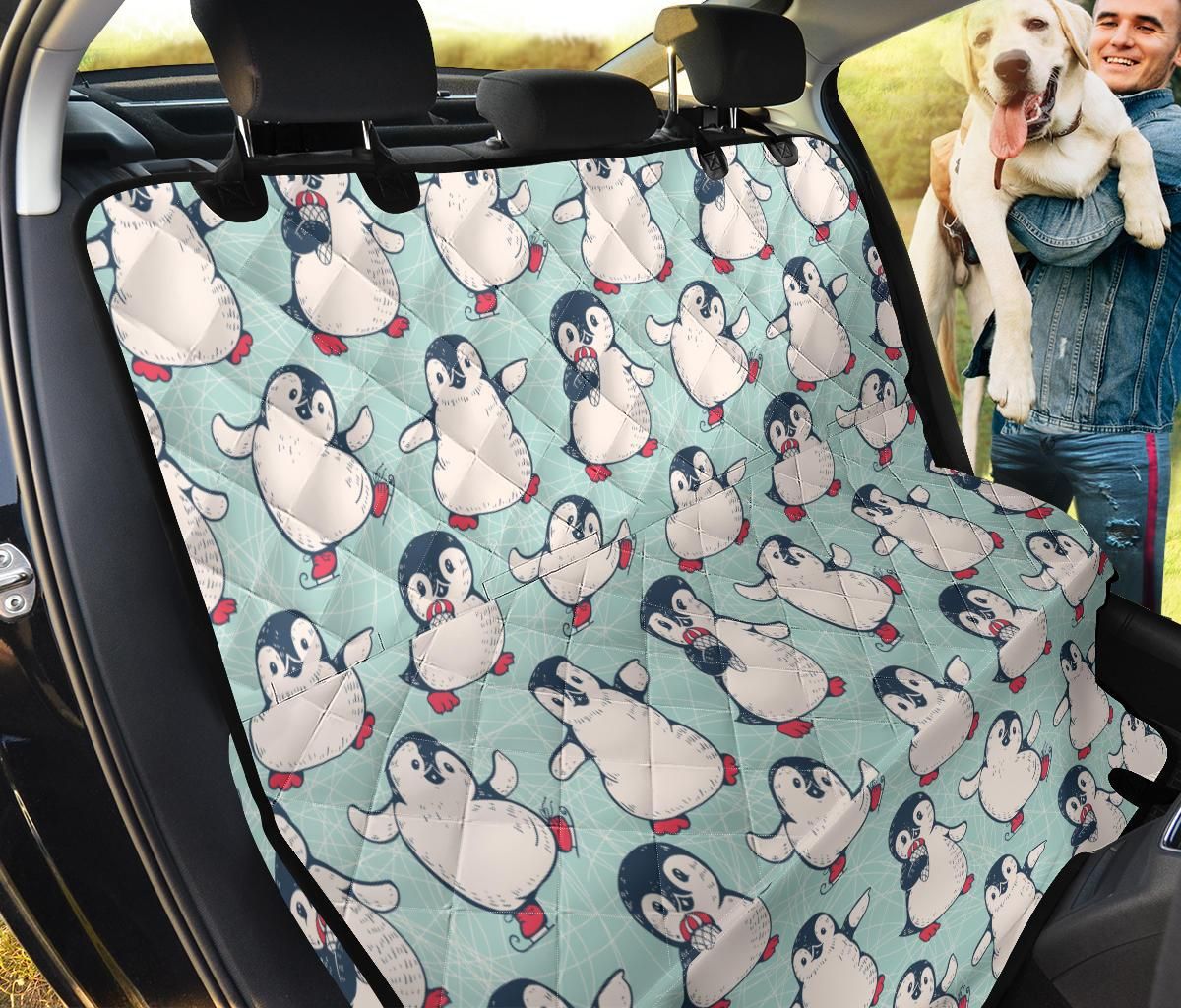 Cute Penguin Pattern Car Back Seat Cover Dog Car Seat Covers - d3fb1f3bb7d8 Cute Penguin Pattern Car Back Seat Cover Dog Car Seat Covers - d3fb1f3bb7d8