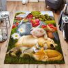 Cute Pet At Farm Rug Sport Decor Gift Floor Decor Living Room Carpet Rug Area Rug - 88b3c868cda2
