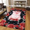 Cute Pig Rose Rug Sport Decor Gift Floor Decor Living Room Carpet Rug Area Rug - 3d1858ca60d9