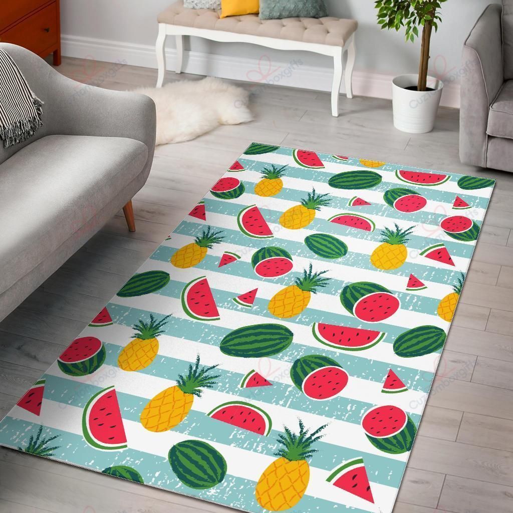 Cute Pineapple Watermelon Pattern Rug Sport Decor Gift Floor Decor Living Room Carpet Rug Area Rug - e834f10eb95c Cute Pineapple Watermelon Pattern Rug Sport Decor Gift Floor Decor Living Room Carpet Rug Area Rug - e834f10eb95c