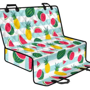 Cute Pineapple Watermelon Pattern Print Pet Car Back Seat Cover - 32ffba86cbf9