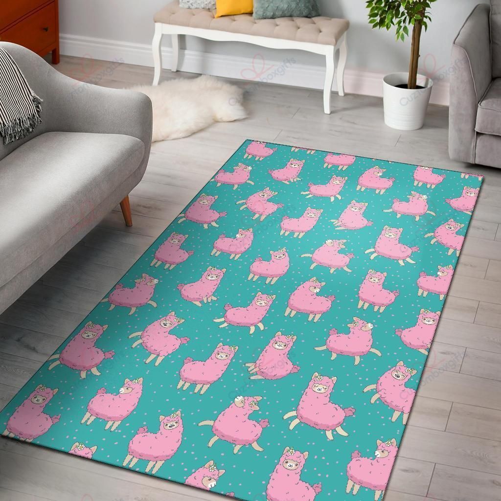 Cute Pink Alpaca Pattern Rug Sport Decor Gift Floor Decor Living Room Carpet Rug Area Rug - 0c703e903bfe Cute Pink Alpaca Pattern Rug Sport Decor Gift Floor Decor Living Room Carpet Rug Area Rug - 0c703e903bfe