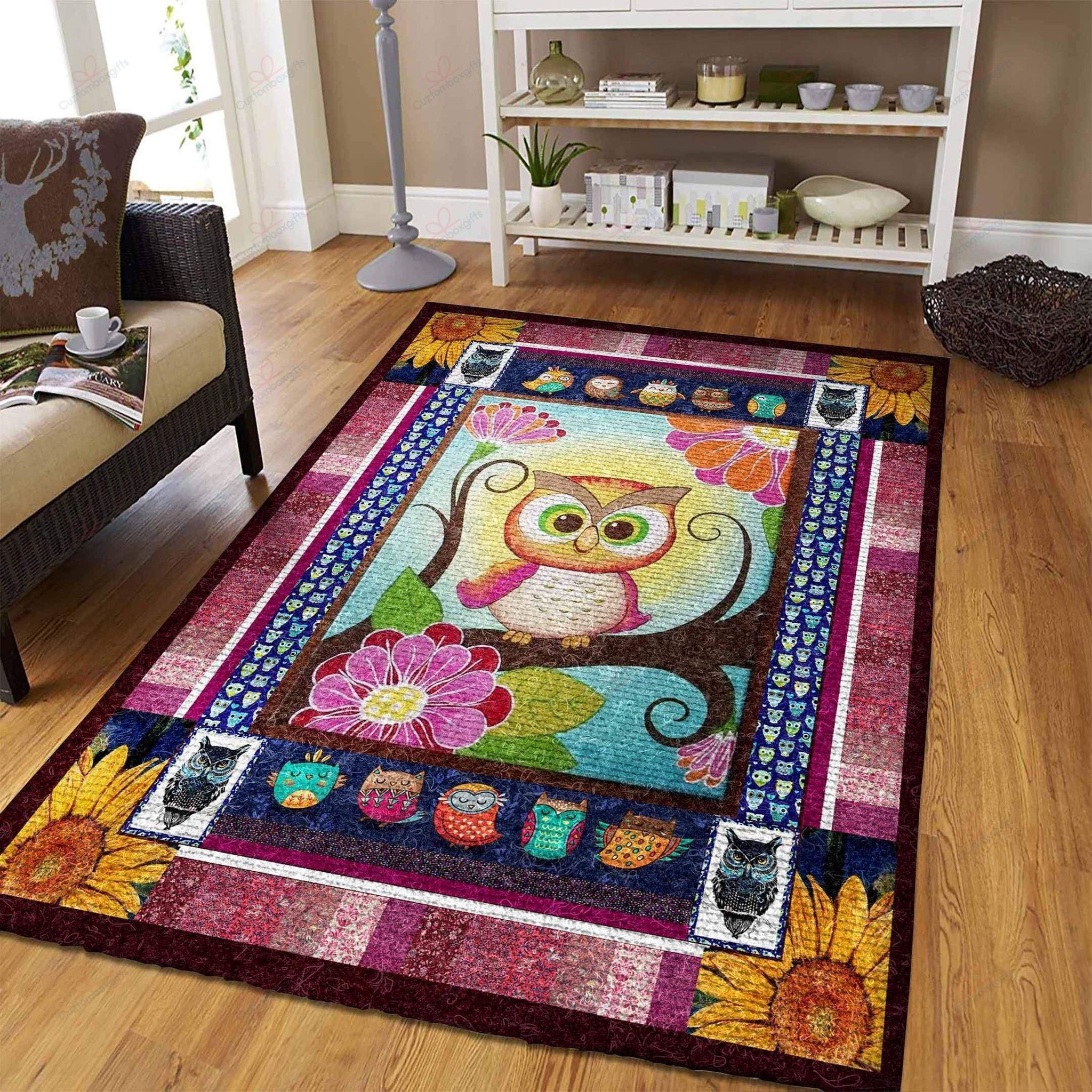 Cute Pink Owl Rug Sport Decor Gift Floor Decor Living Room Carpet Rug Area Rug - 68946705901b Cute Pink Owl Rug Sport Decor Gift Floor Decor Living Room Carpet Rug Area Rug - 68946705901b