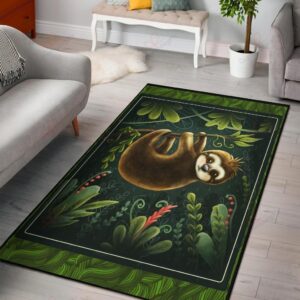 Cute Sloth Rug Sport Decor Gift Floor Decor Living Room Carpet Rug Area Rug - 27cb016feaf6